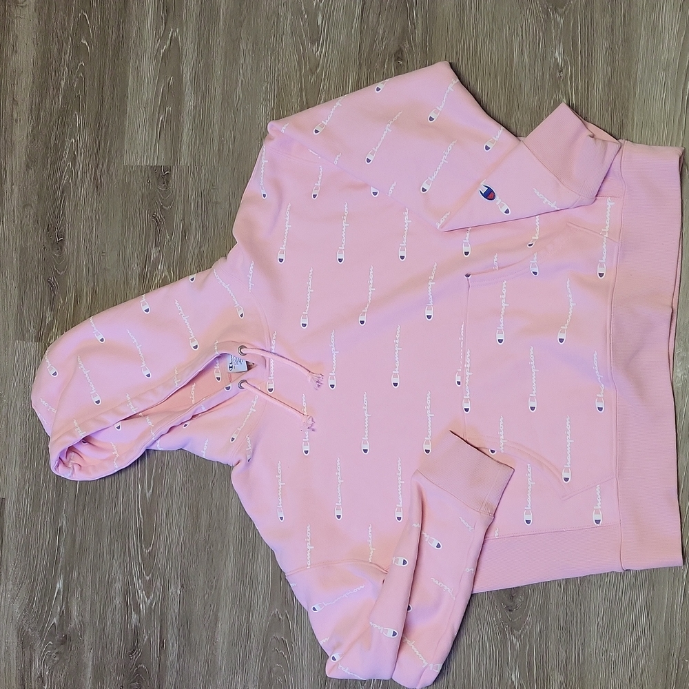 Pink Champion Logo Sweatshirt